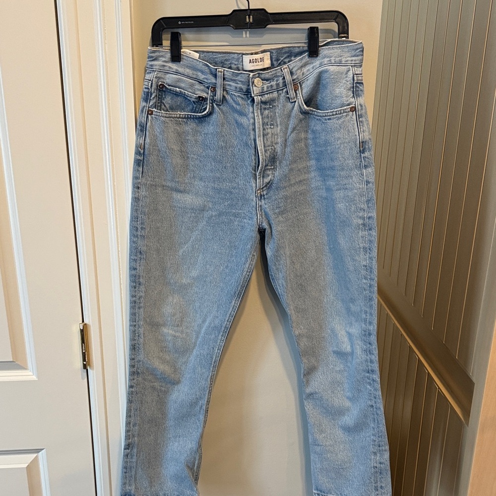 Agolde Sky Blue Denim Pants